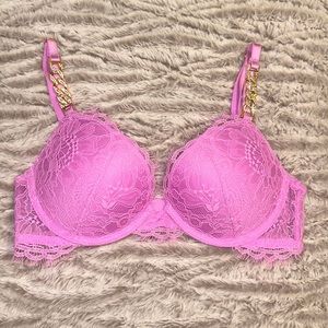 Victoria’s Secret Lace Rhinestone Push-up Bra